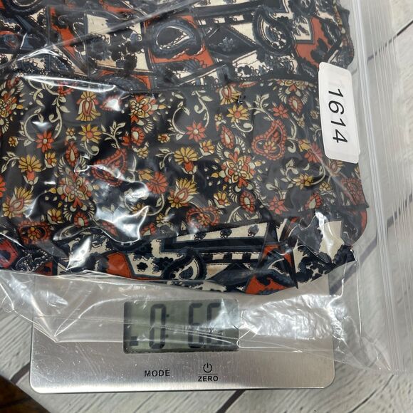 Coline Dress Women L/XL Brown Below Knee Floral Patchwork Bohemian Prairie Beach - Picture 15 of 15